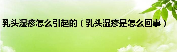 乳头湿疹怎么引起的（乳头湿疹是怎么回事）